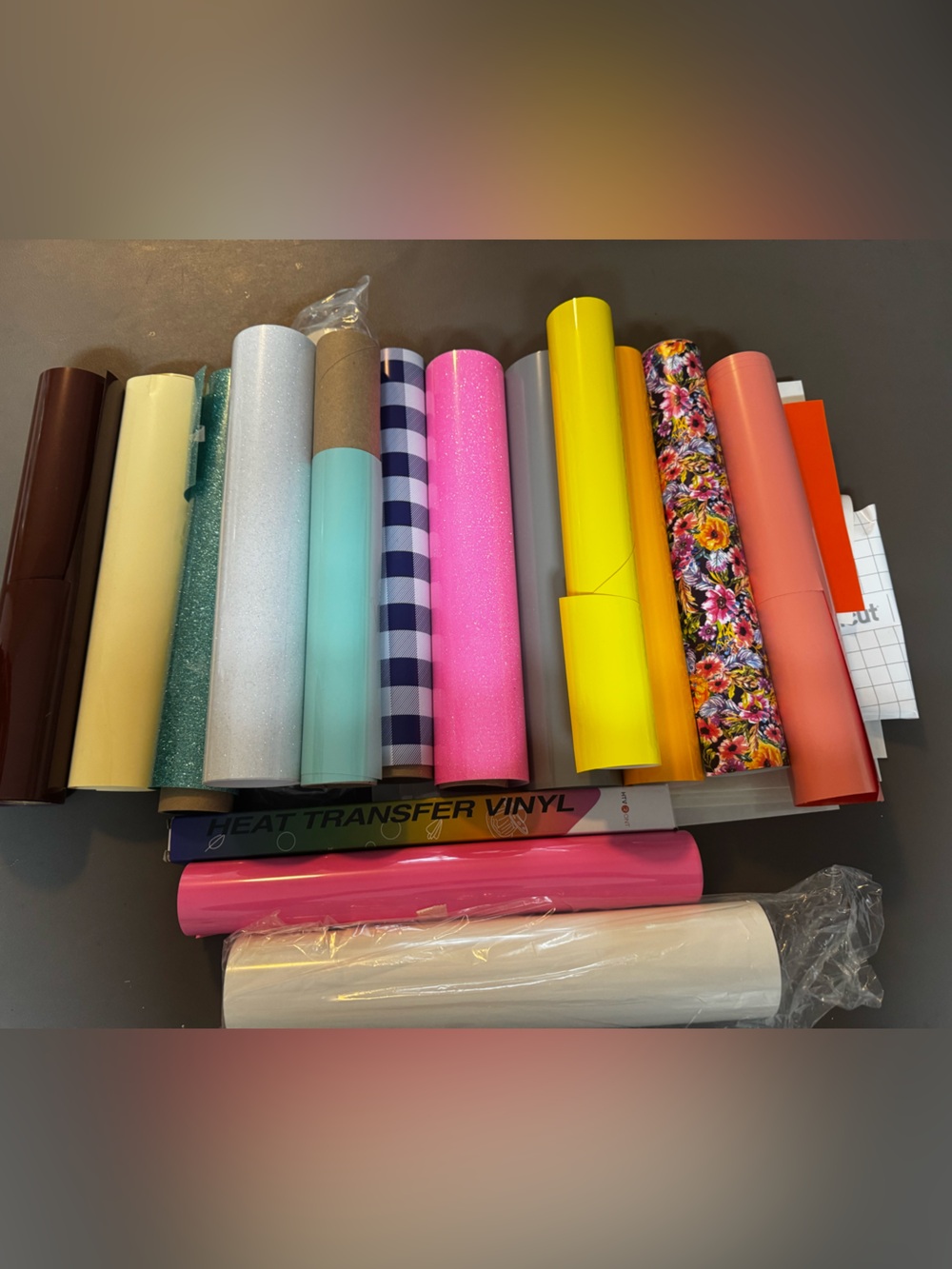 Multicolor Heat Transfer Vinyl Roll Set — Bright Craft Colors